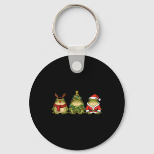 Retro-Weihnachten Wüsten-Regenfrosch Weihnachtsman Schlüsselanhänger