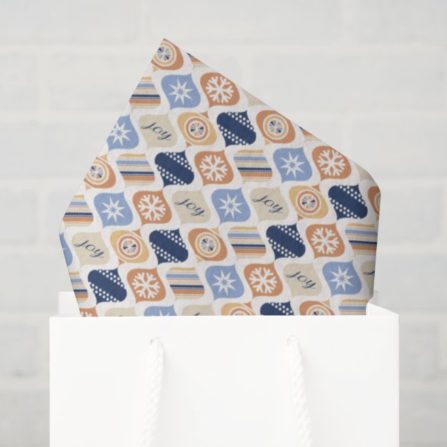 Retro Weihnachts Luxus Seidenpapier (Geschenktüte)