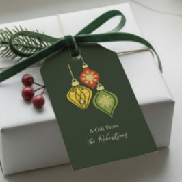 Retro-Weihnachts-Schmuck Bunter Feiertag Geschenkanhänger