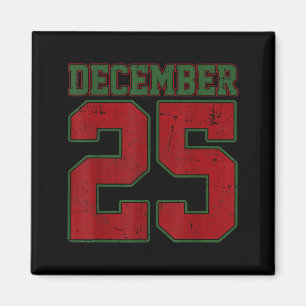 Retro-Weihnachts-Shirts Männer Frauen 25. Dezember Magnet