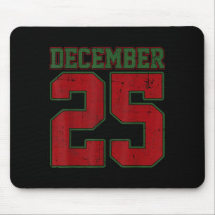 Retro-Weihnachts-Shirts Männer Frauen 25. Dezember Mousepad