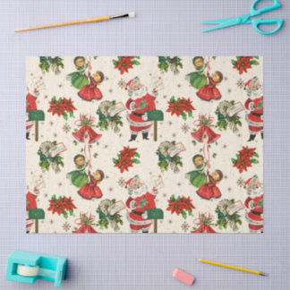 Retro-Weihnachts-Tissue-Papier Seidenpapier