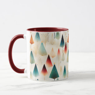 Retro-Weihnachtsbaum-Tasse Tasse
