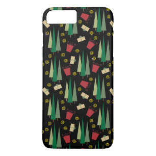 Retro-Weihnachtsbaum- und Geschenkemuster Case-Mate iPhone Hülle