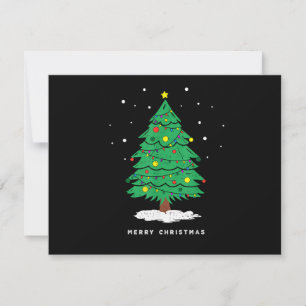 Retro-Weihnachtsbaum Weihnachtsbaumlichter Feiertagskarte