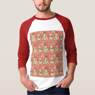 Retro Weihnachtsbäume Heilige Beerenstrasse T-Shirt