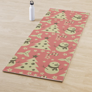 Retro Weihnachtsbäume Heilige Beerenstrasse Yogamatte