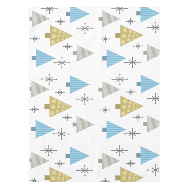 Retro Weihnachtsbaumen der 1950er Jahre Tischdecke (Vorderseite)