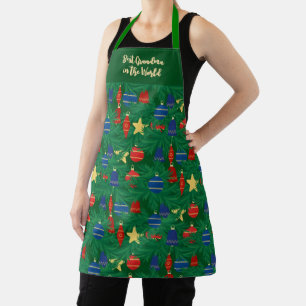 Retro Weihnachtsbaumschmuck Schürze