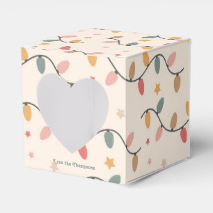 Retro Weihnachtsbeleuchtung Weihnachten Feiertag Geschenkschachtel