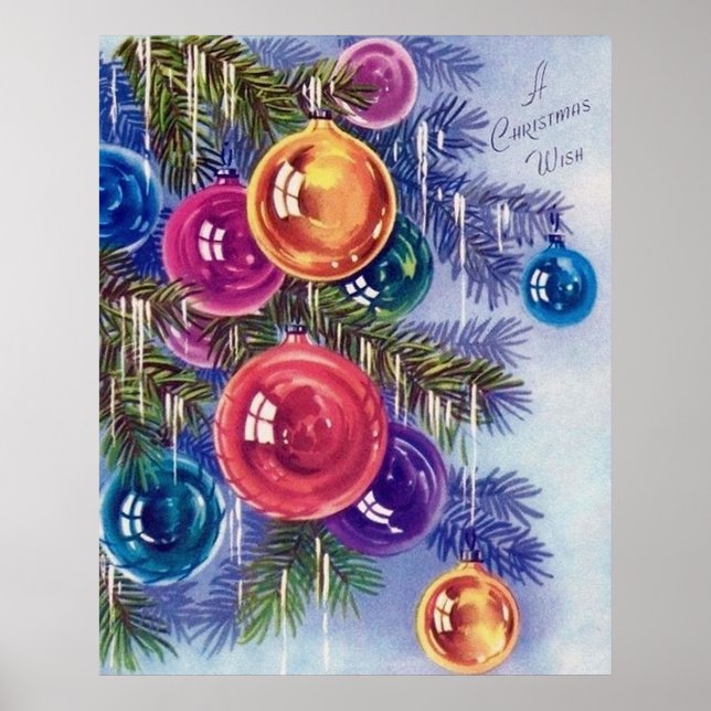 Retro Weihnachtsbrillen Weihnachtsgebäck Holiday P Poster (Vorne)