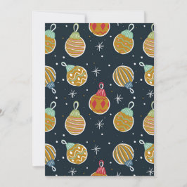 Retro-Weihnachtsdekoration Feiertags-Einladung Einladung