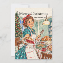 Retro-Weihnachtsessen