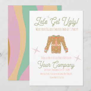 Retro-Weihnachtsfeier-Hässlicher-Schwester-Einladu Einladung