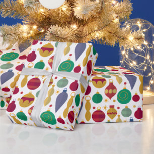 Retro Weihnachtsfeiertage Geschenkpapier
