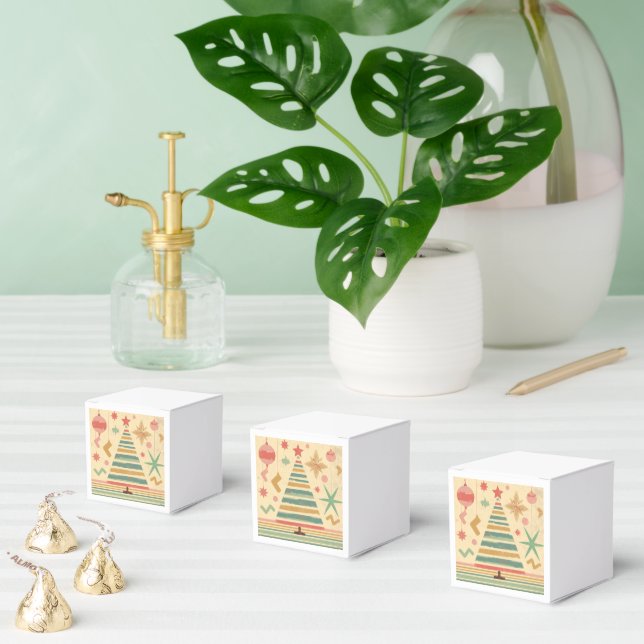 Retro-Weihnachtsfeiertagsdesign Geschenkschachtel (Zahlreiche)