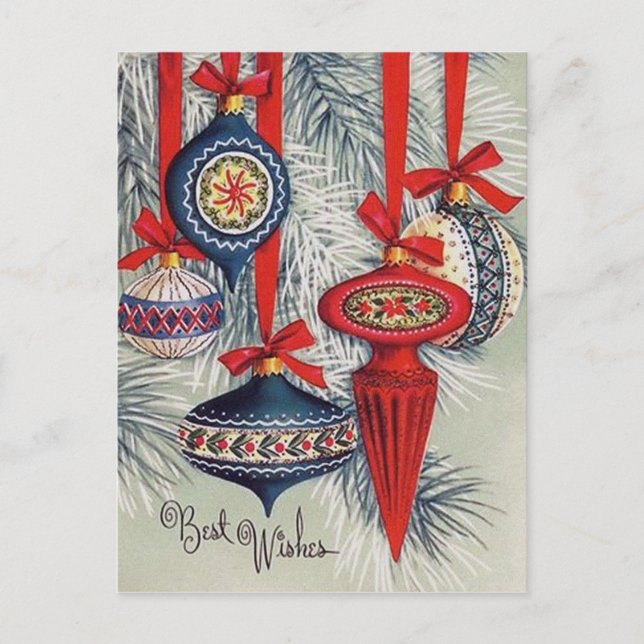 Retro Weihnachtsgebäck Weihnachtsgebäck Postkarte (Vorderseite)