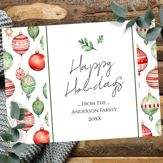 Retro Weihnachtsgrüße Postkarte (Von Creator hochgeladen)