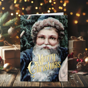 Retro Weihnachtskarte Vintag Frohe Weihnachten
