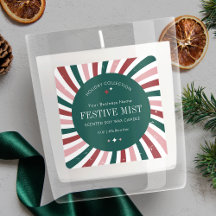 Retro-Weihnachtslabel