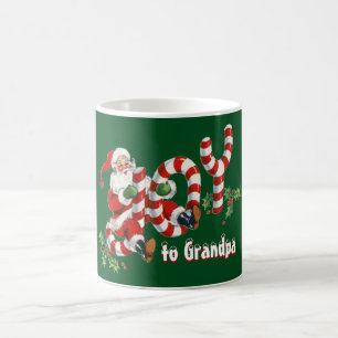Retro Weihnachtsmann bringt Freude Weihnachten Per Tasse