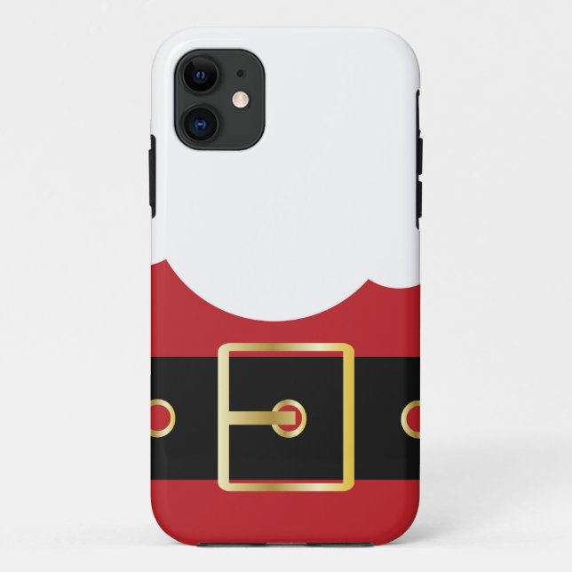 retro Weihnachtsmann Case-Mate iPhone Hülle (Rückseite)