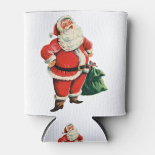 Retro Weihnachtsmann Dosenkühler
