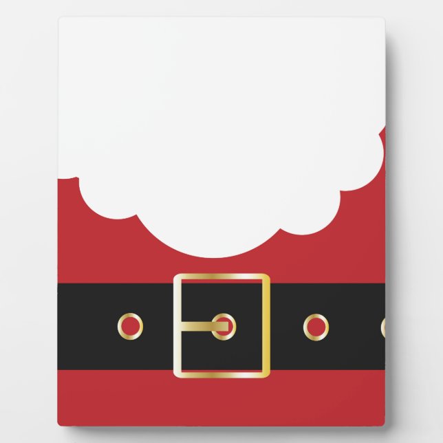Retro Weihnachtsmann Fotoplatte (Vorderseite)