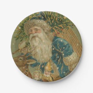Retro Weihnachtsmann from 1900 Pappteller