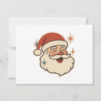 Retro Weihnachtsmann Gesicht – Vintage Weihnachtsf