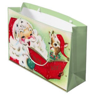 Retro-Weihnachtsmann Große Geschenktüte