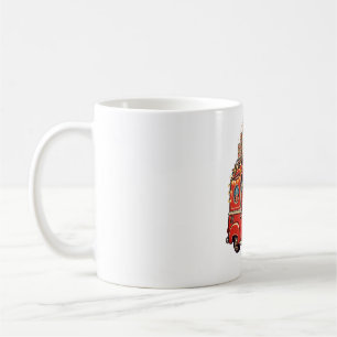 Retro-Weihnachtsmann-Heiße-Schokolade-LKW Kaffeetasse