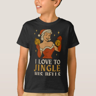 Retro Weihnachtsmann Ich Liebe Es, Ihre Aktien Jin T-Shirt