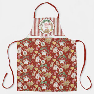 Retro Weihnachtsmann-Schlitten Weihnachtsbacken Co Schürze