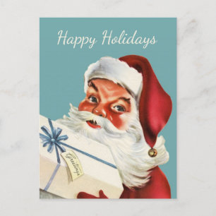 Retro Weihnachtsmann Vintage klassisches Weihnacht Feiertagspostkarte