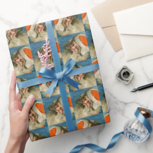 Retro Weihnachtsmann vintage Weihnachten Geschenkpapier