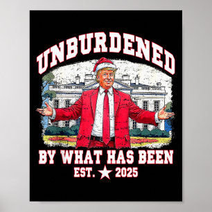 Retro Weihnachtsmannhut Weihnachten Trump Unbeschw Poster