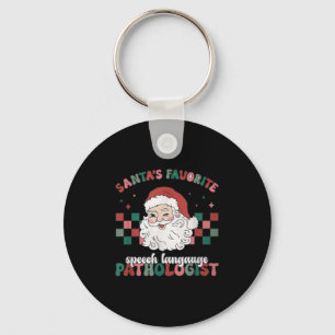 Retro Weihnachtsmanns Lieblingsrede Sprachweihnach Schlüsselanhänger