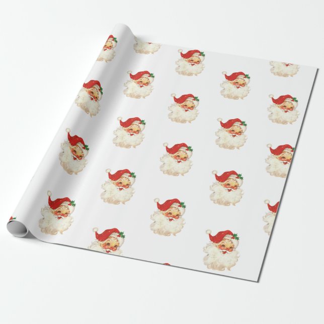 Retro Weihnachtspapier Geschenkpapier (Ungerollt)