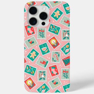 Retro-Weihnachtspostmarken Case-Mate iPhone Hülle