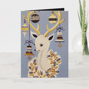 Retro Weihnachtsreiniger Weihnachtszeit E-Mail-Kar Feiertagskarte