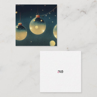 Retro Weihnachtsschmuck Druck Stil Mitteilungskarte