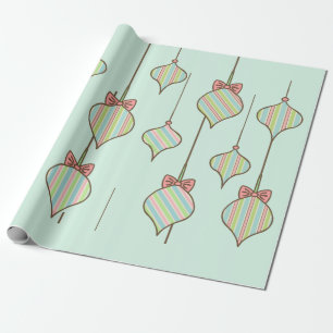 Retro Weihnachtsschmuck Umschlagpapier Geschenkpapier
