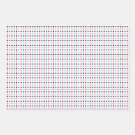 Retro Weihnachtssteine, Bäume, Streifen Geschenkpapier Set