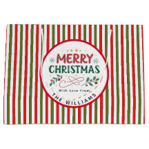 Retro-Weihnachtsstreifenmuster Benutzerdefiniertes
