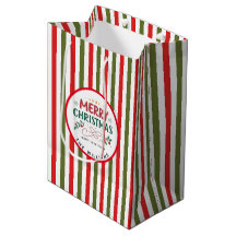 Retro-Weihnachtsstreifenmuster Benutzerdefiniertes