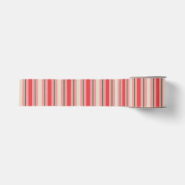 Retro-Weihnachtsstreifenmuster Rosa Ripsband