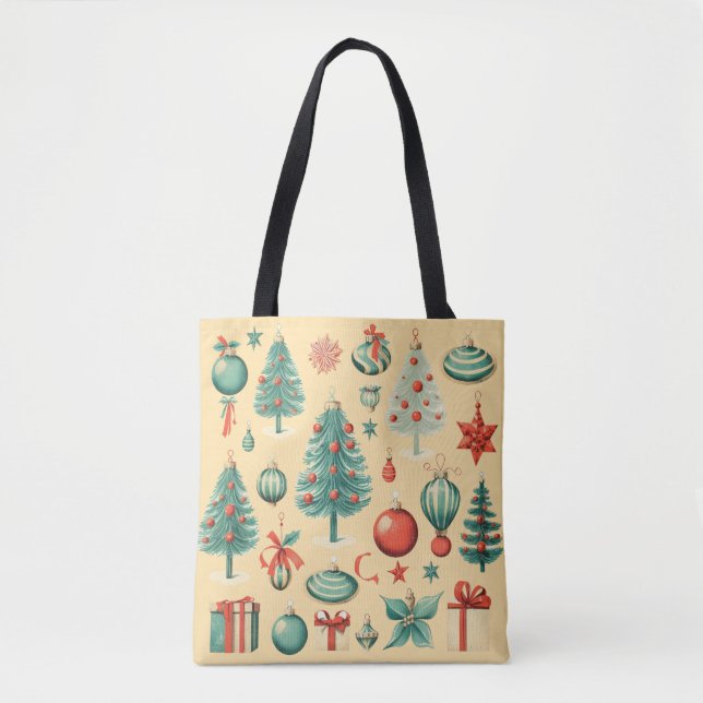Retro-Weihnachtstasche (Vorderseite)