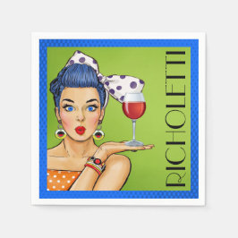 Retro Wein (Party) Cocktail Napkins Serviette