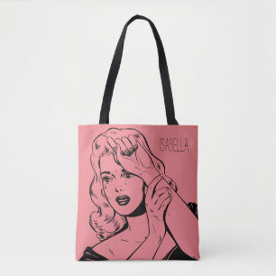 Retro Weinende Frau-Tasche
